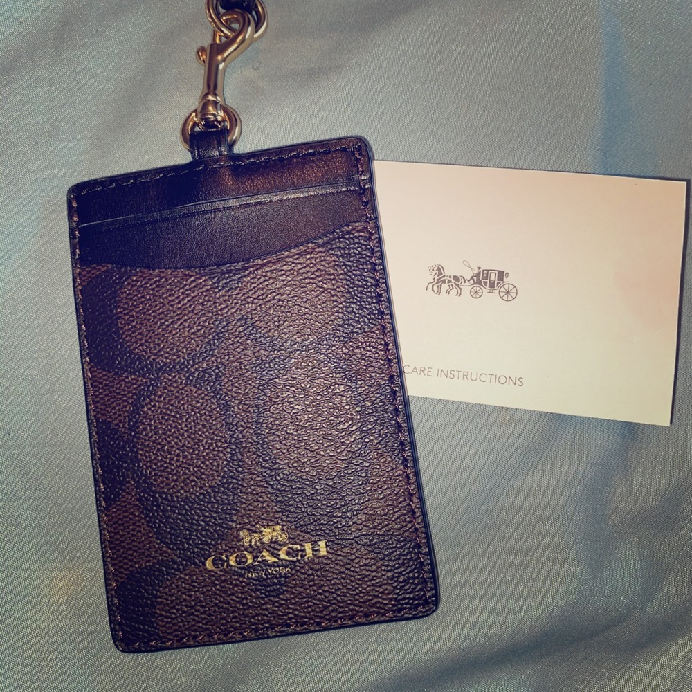 Coach ID lanyard